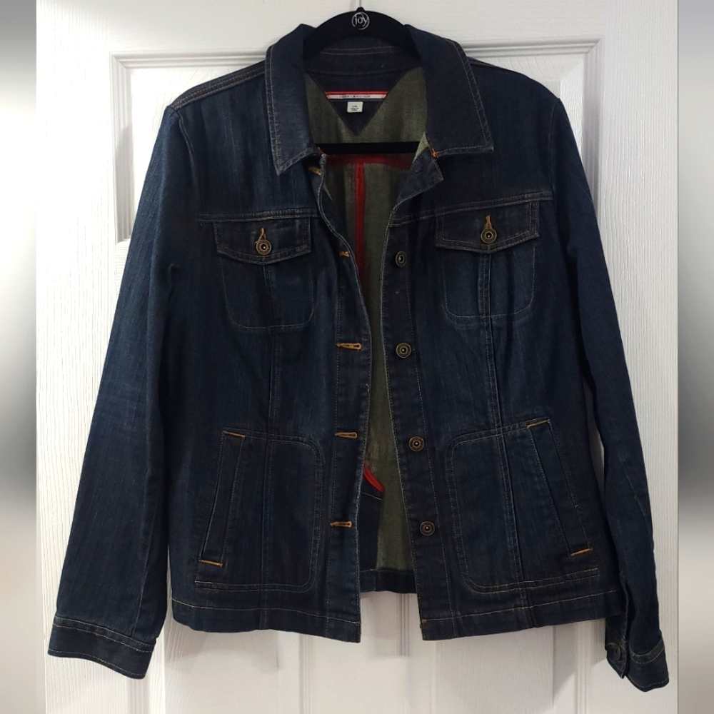 Once Worn, Tommy Hilfiger, L, blue denim jacket